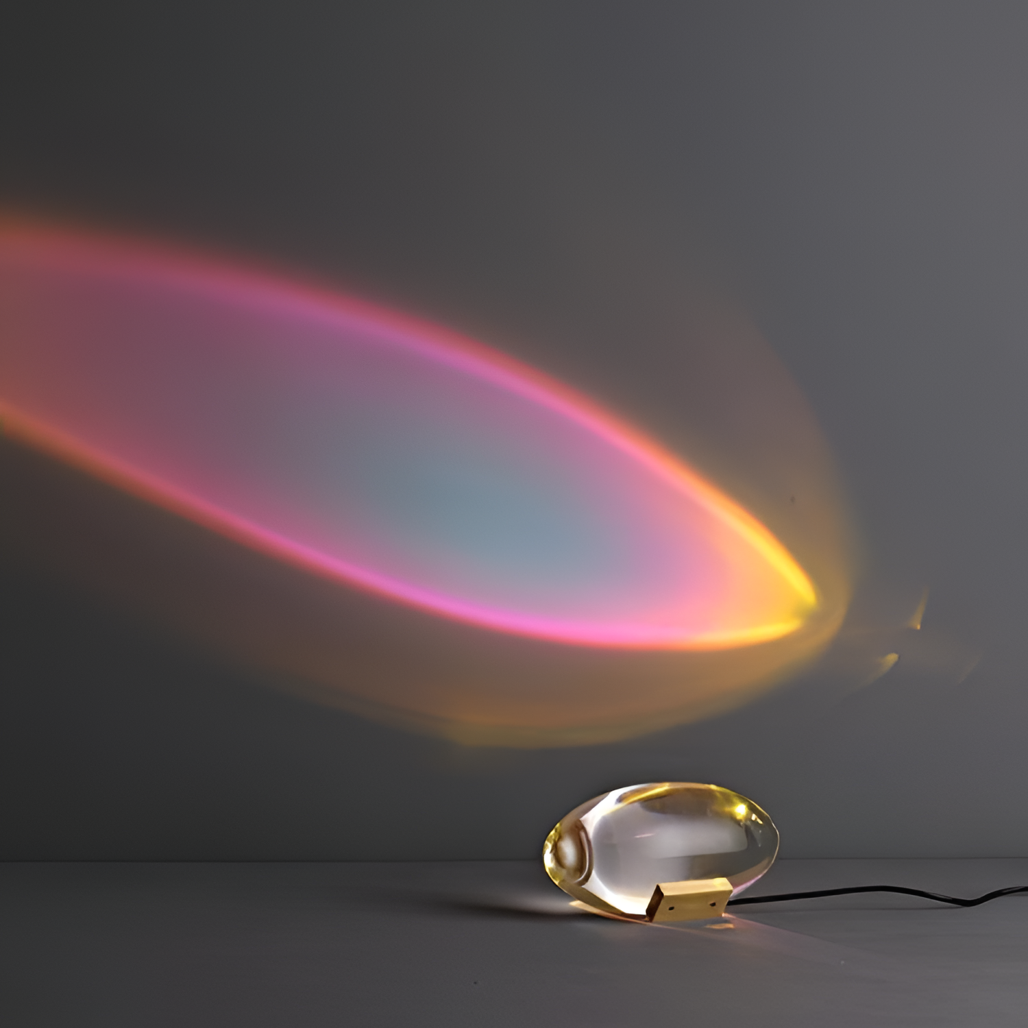 Oval Glasprojektion Projektor - Dekorativ Accent