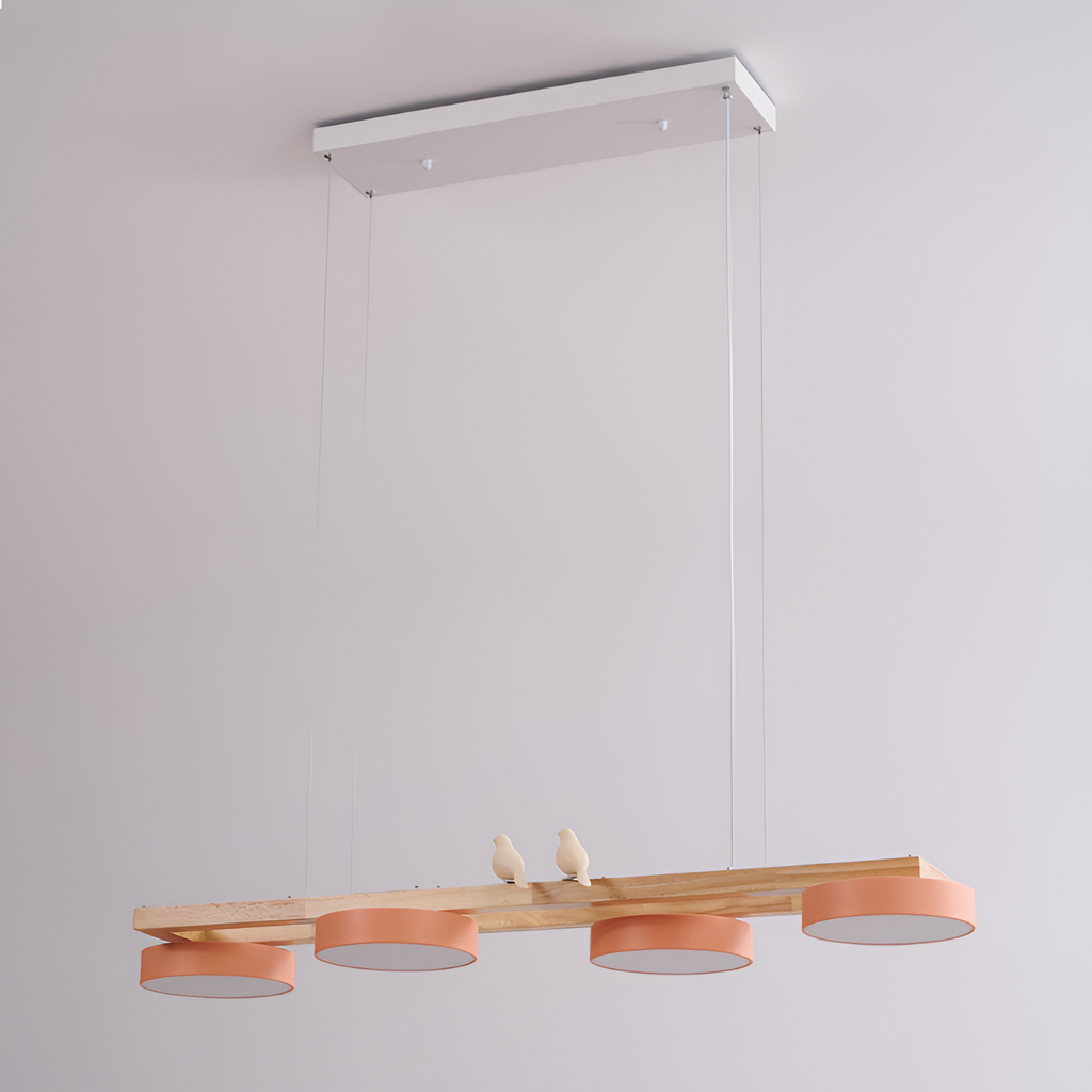 Nordisk Lineær Lysekrone - Minimalistisk