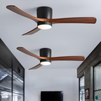 Nordisk Træ Loftsventilatorslampe - Justerbar