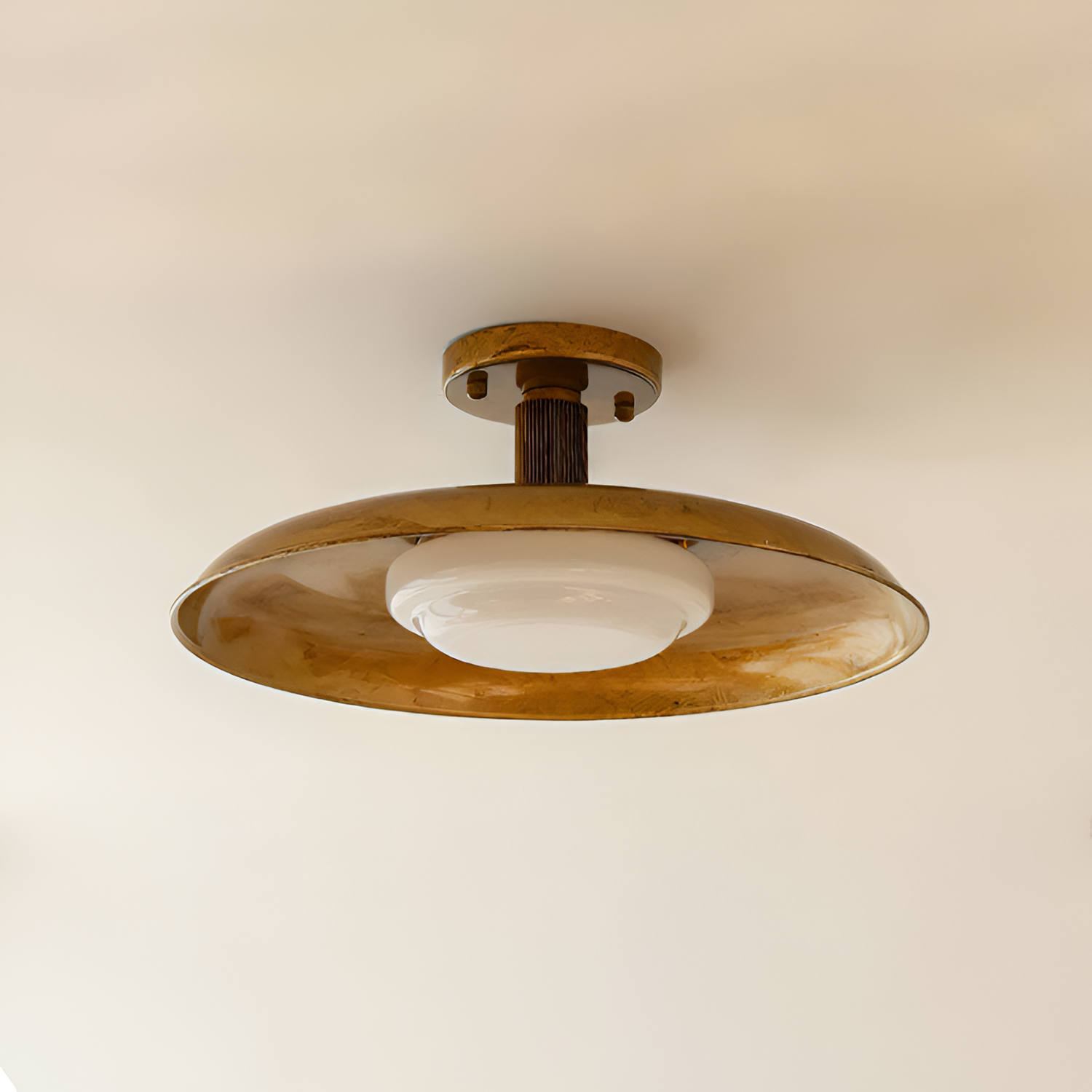 Antik Tekstureret Loftslampe - Minimalistisk