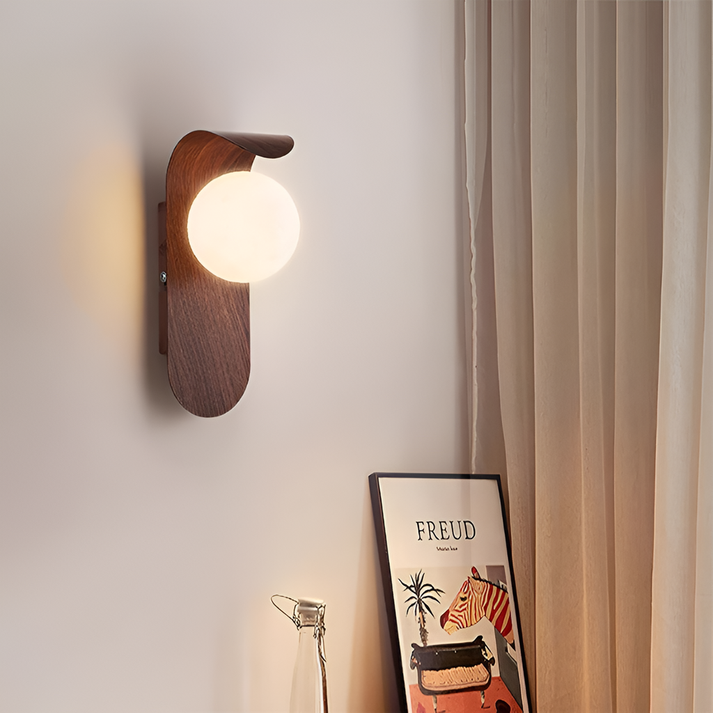 Minimalistisk buet væglampe – Art Deco-stil