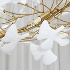 Ginkgo Blad Skulpturel Lysekrone - Hængelampe