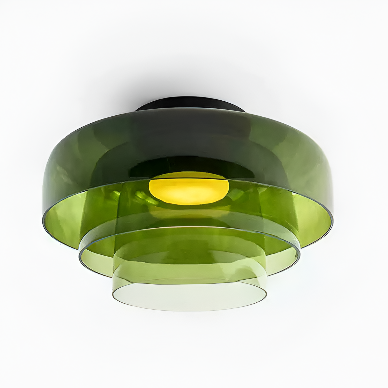 Flerlaget Transparent Glasloftlampe - Minimalistisk