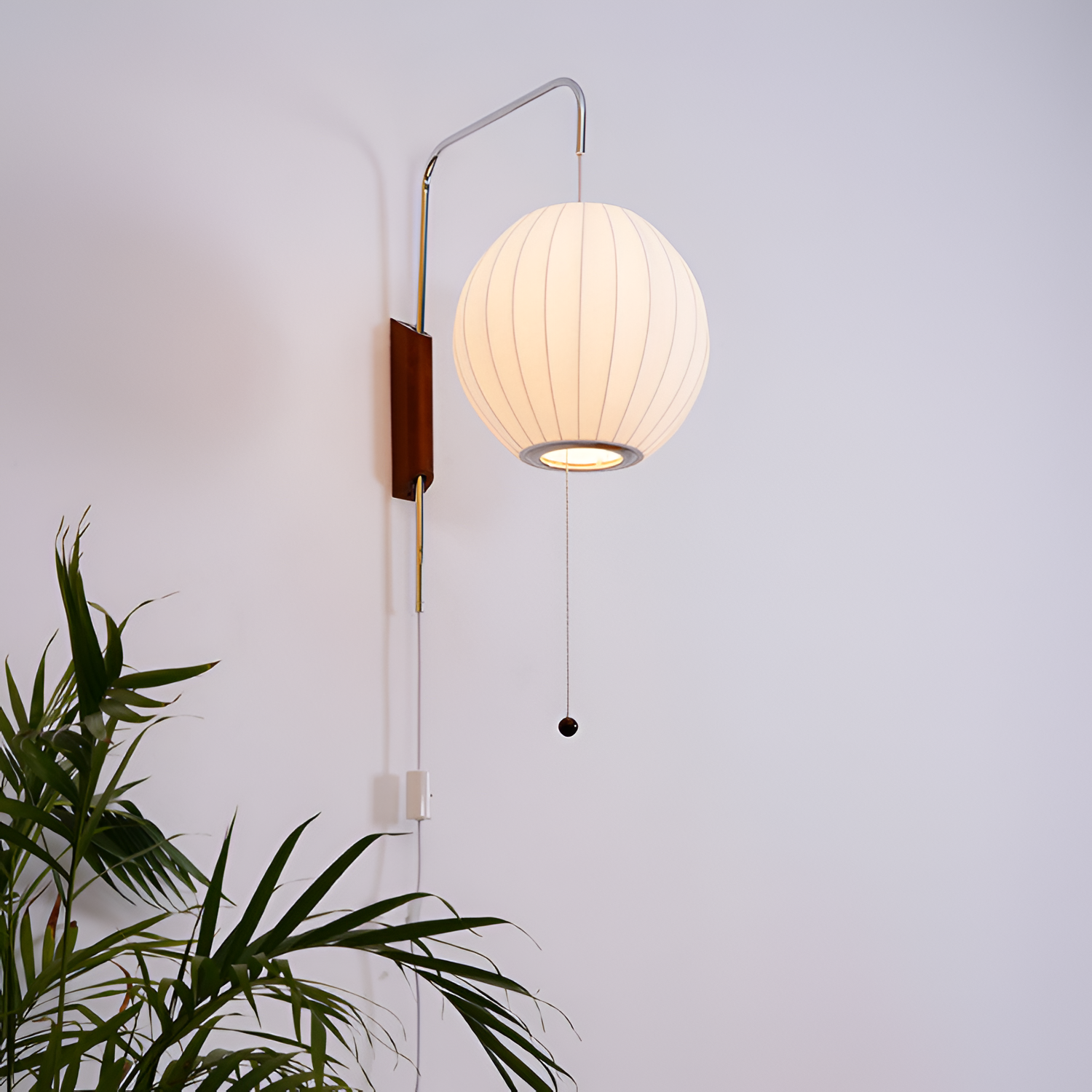 Svingarm Rillet Væglampe - Minimalistisk