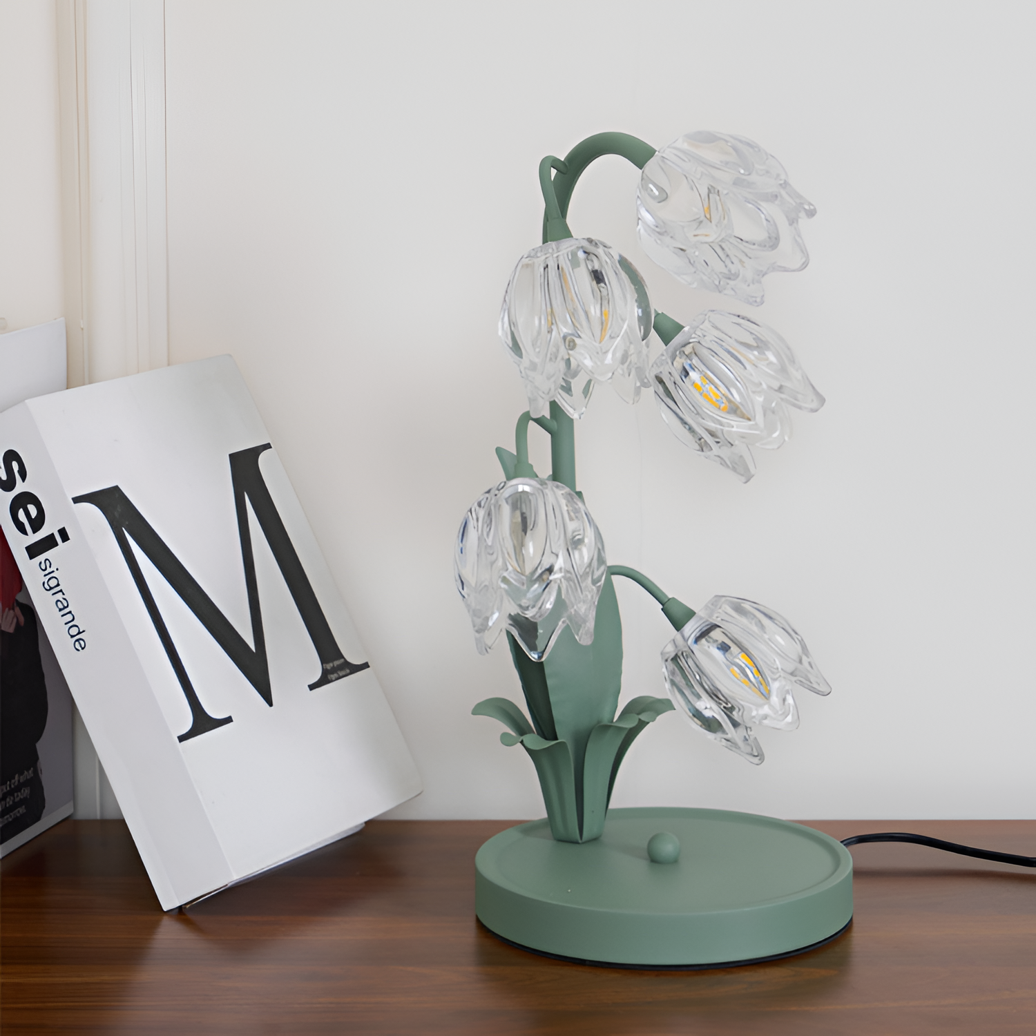 Organisk Botanisk Bordlampe - Dæmpbar