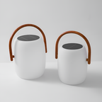 Minimalistisk bærbar lanterne lampe - solcelledrevet
