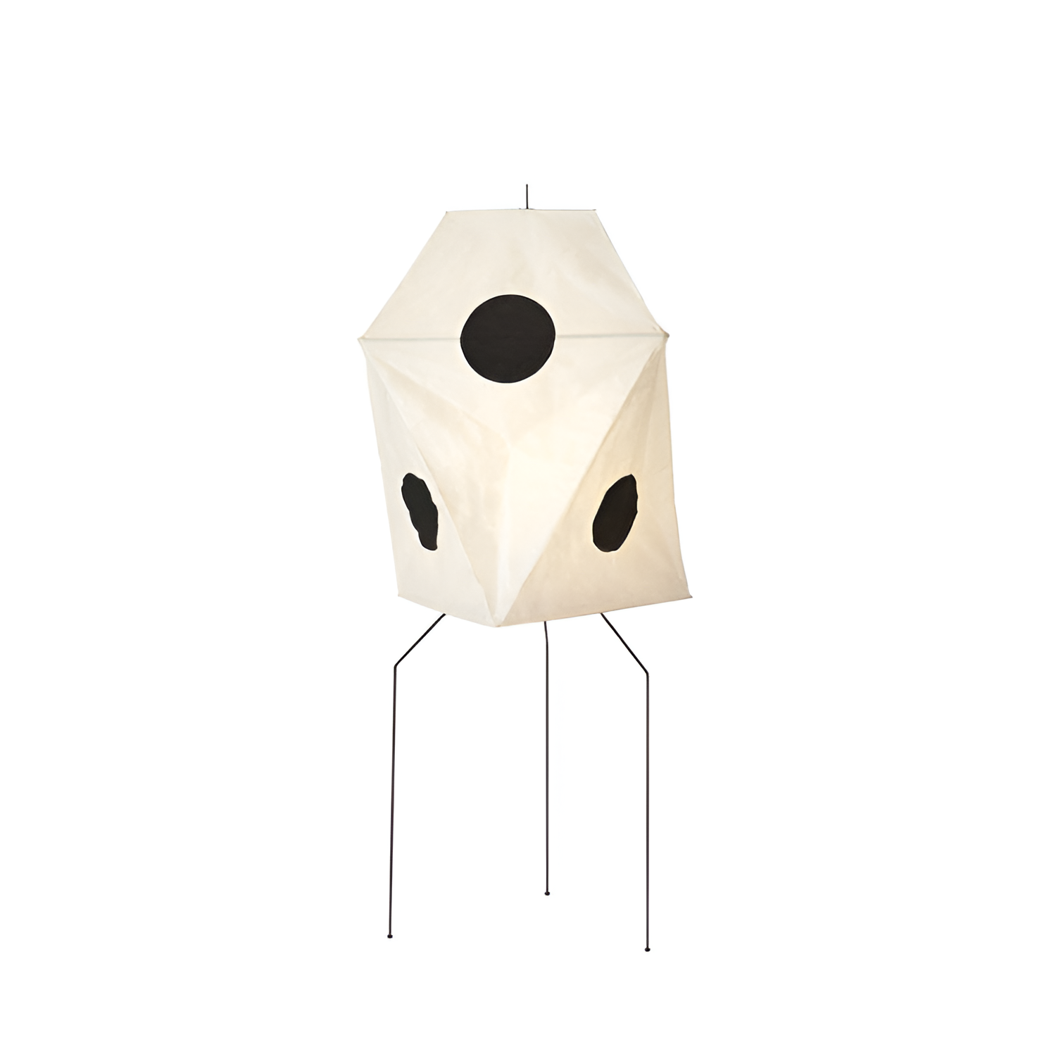 Geometrisk Papirlampe i Washi - Minimalistisk