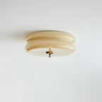 Blanke Loftlampe med Etager - Rundet