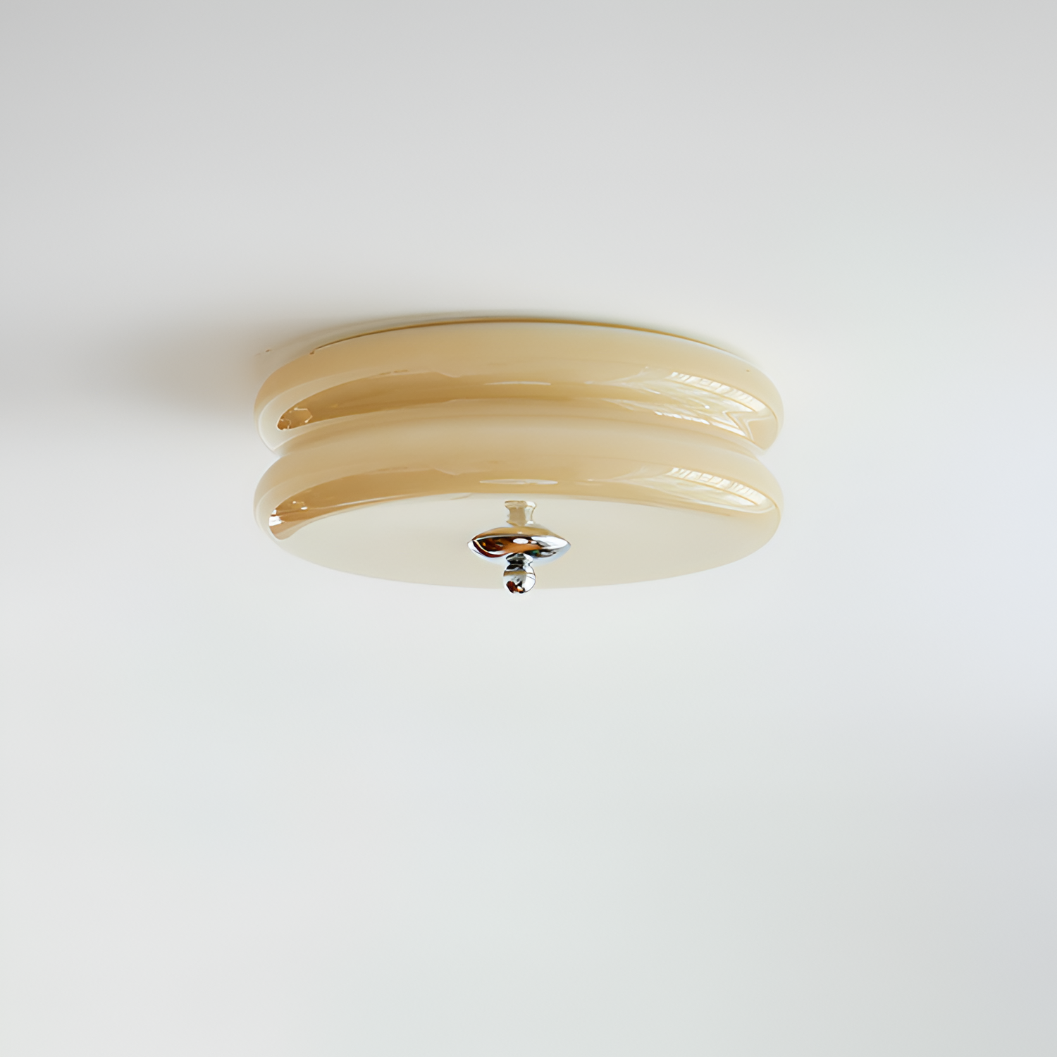 Blanke Loftlampe med Etager - Rundet
