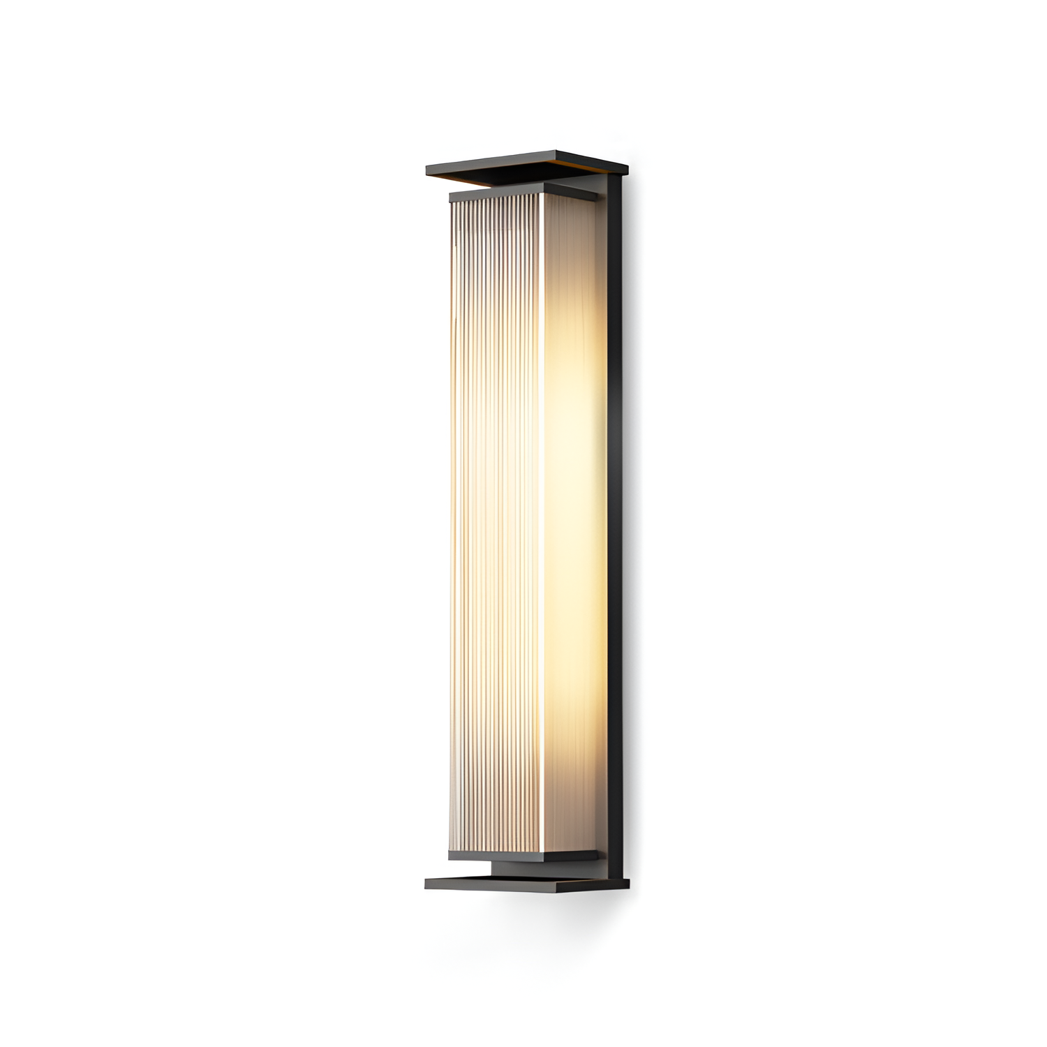 Rillet Lineær Solenergi Væglampe - Minimalistisk