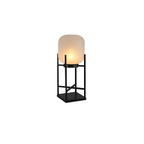 Geometrisk Industriel Solcelle Gulvlampe - Minimalistisk