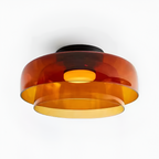 Flerlaget Transparent Glasloftlampe - Minimalistisk