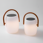 Minimalistisk bærbar lanterne lampe - solcelledrevet