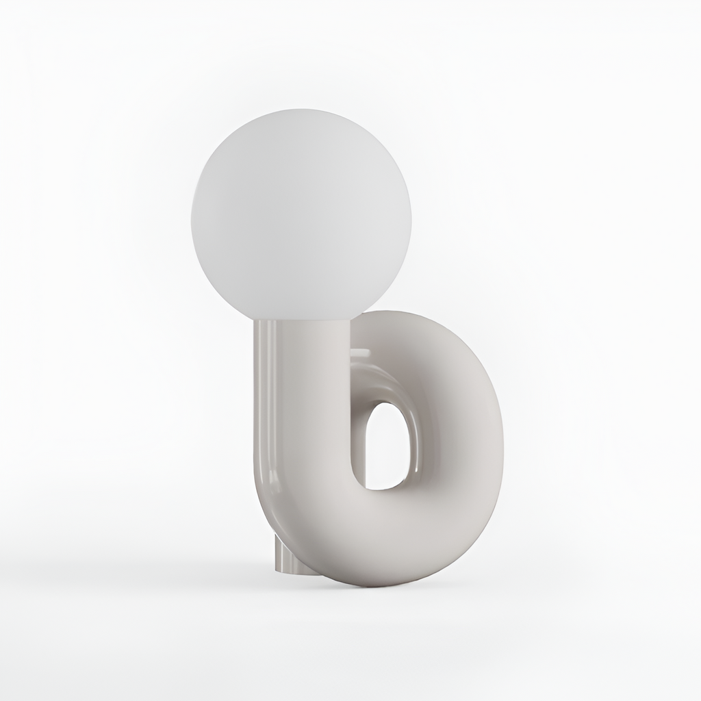 Moderne Skulpturel Bordlampe -  Minimalistisk