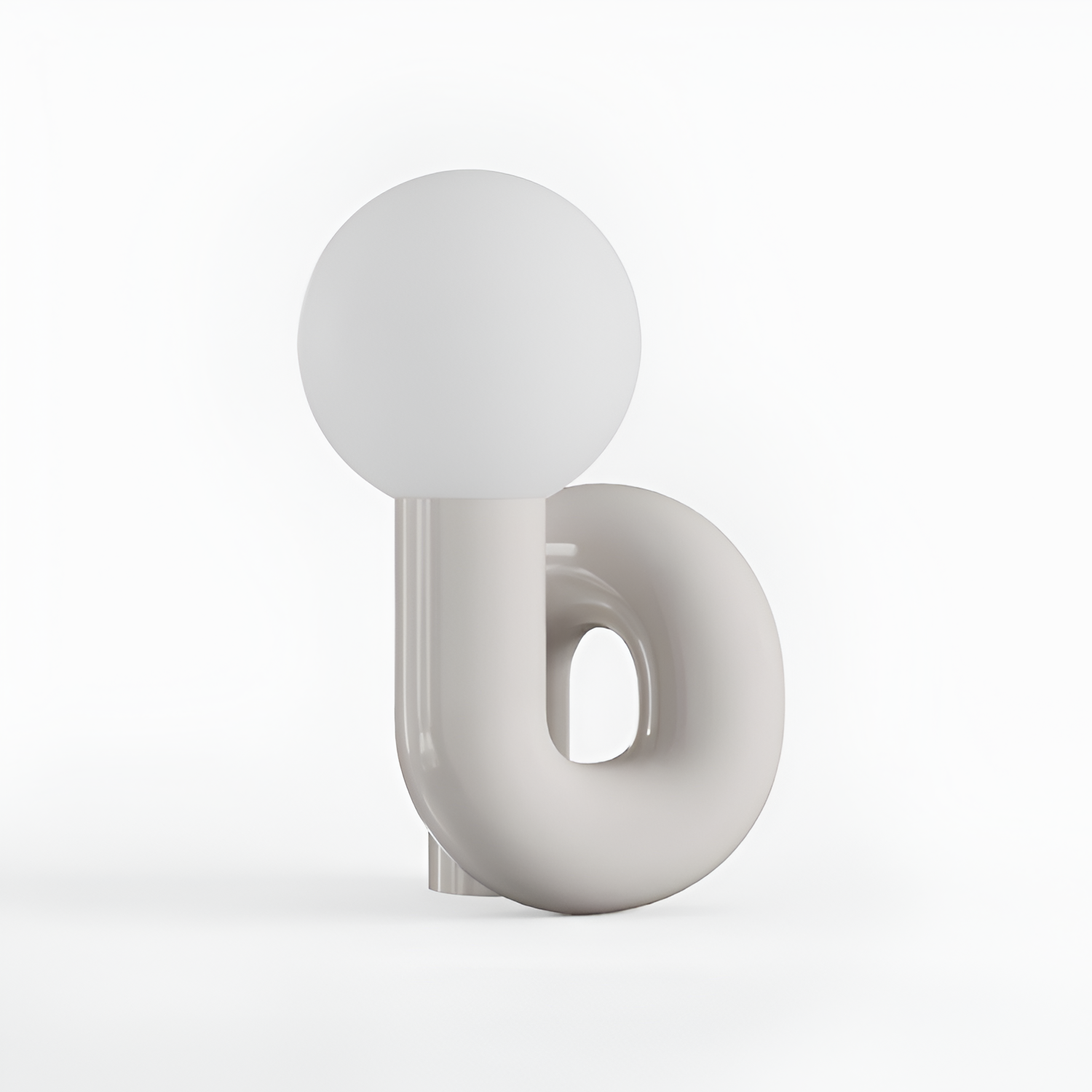 Moderne Skulpturel Bordlampe -  Minimalistisk