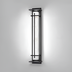 Marmorstil Solenergi Rektangulær Væglampe - Minimalistisk