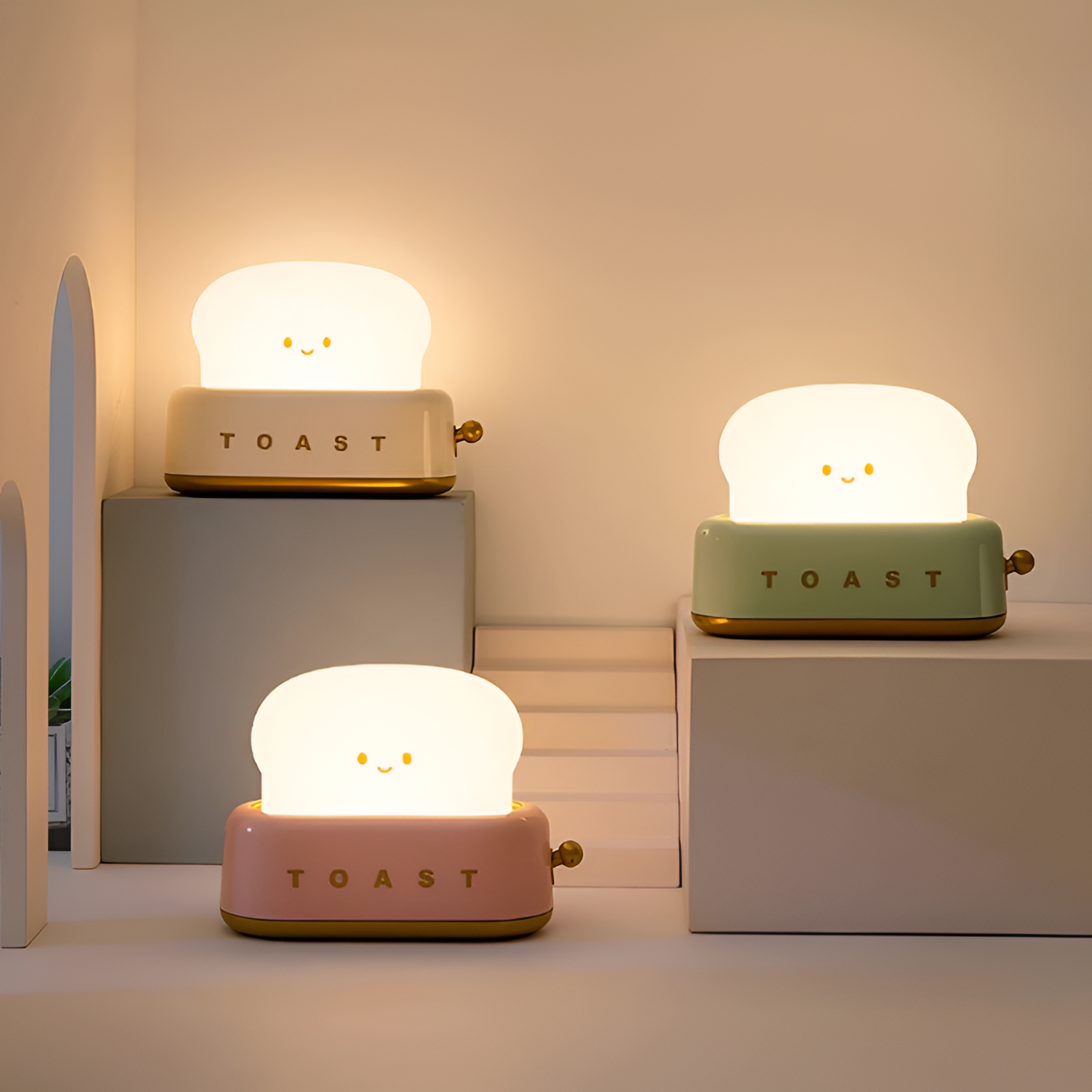 Genopladelig Minimalistisk Brødristerlampe - Dæmpbar
