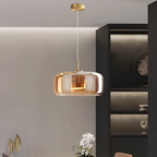 Røget Glas Pendellampe - Nordisk LED Hængelampe