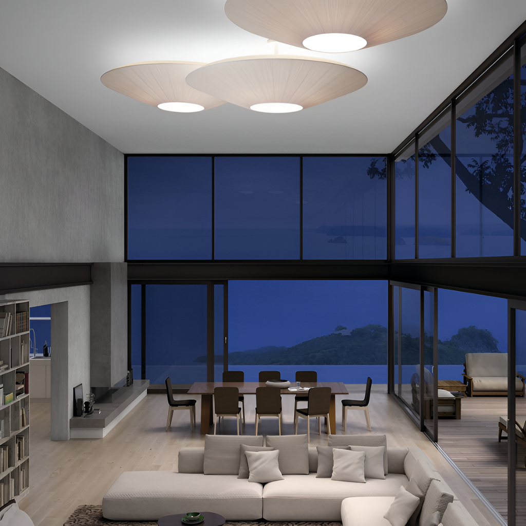 Plisseret Minimalistisk Loftlampe - Dæmpbar