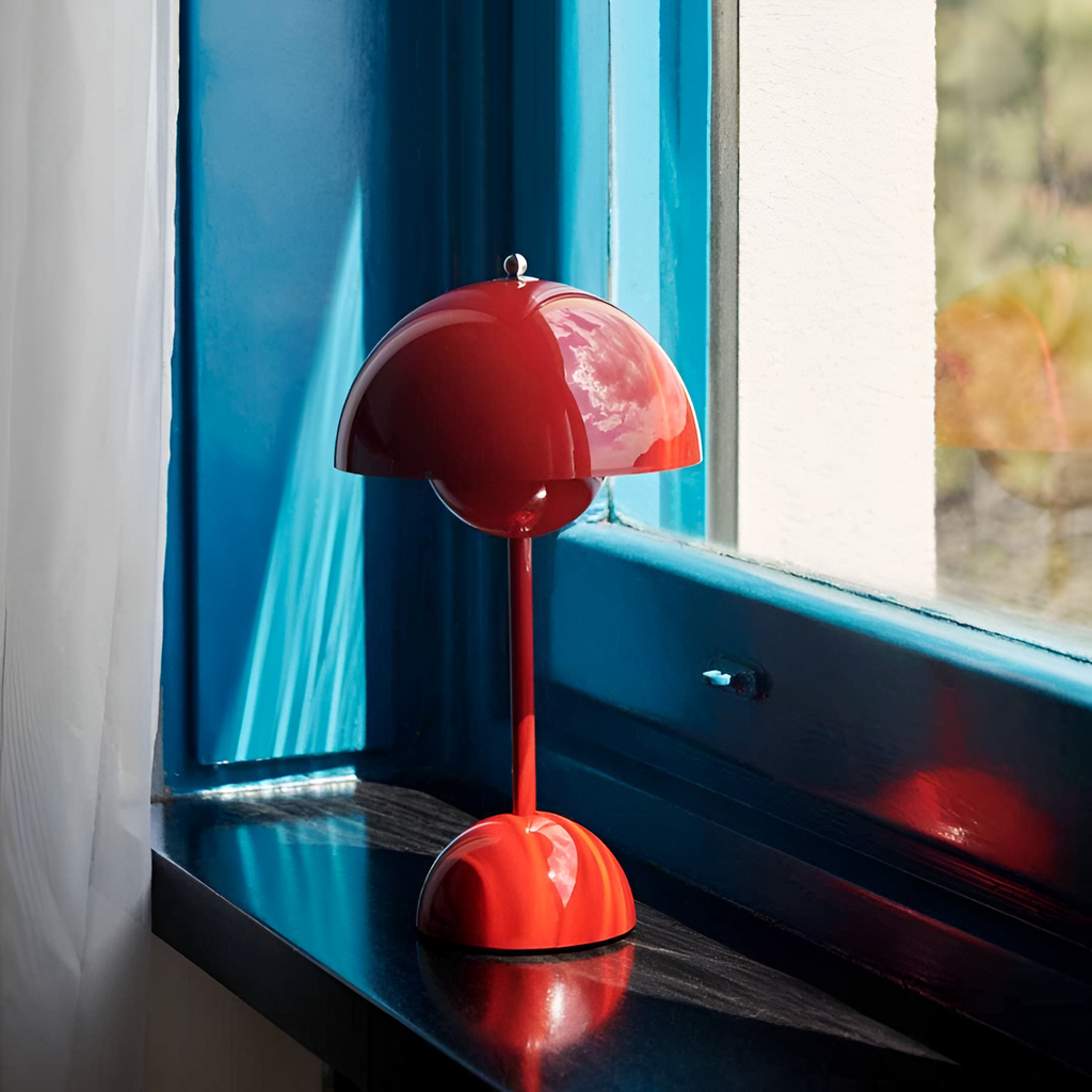 Minimalistisk Bærbar Bordlampe - Dæmpbar