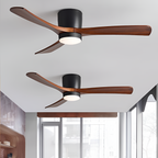 Nordisk Træ Loftsventilatorslampe - Justerbar
