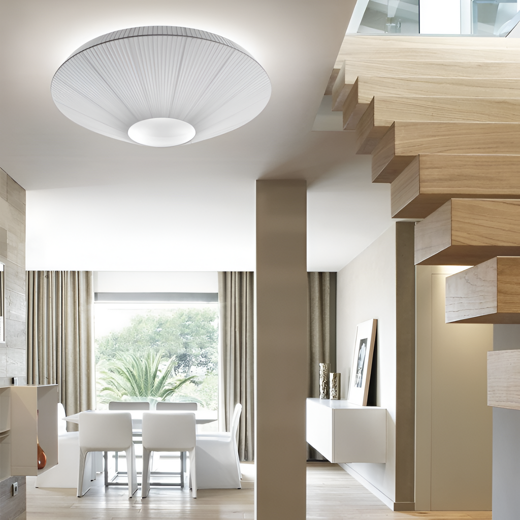 Plisseret Minimalistisk Loftlampe - Dæmpbar