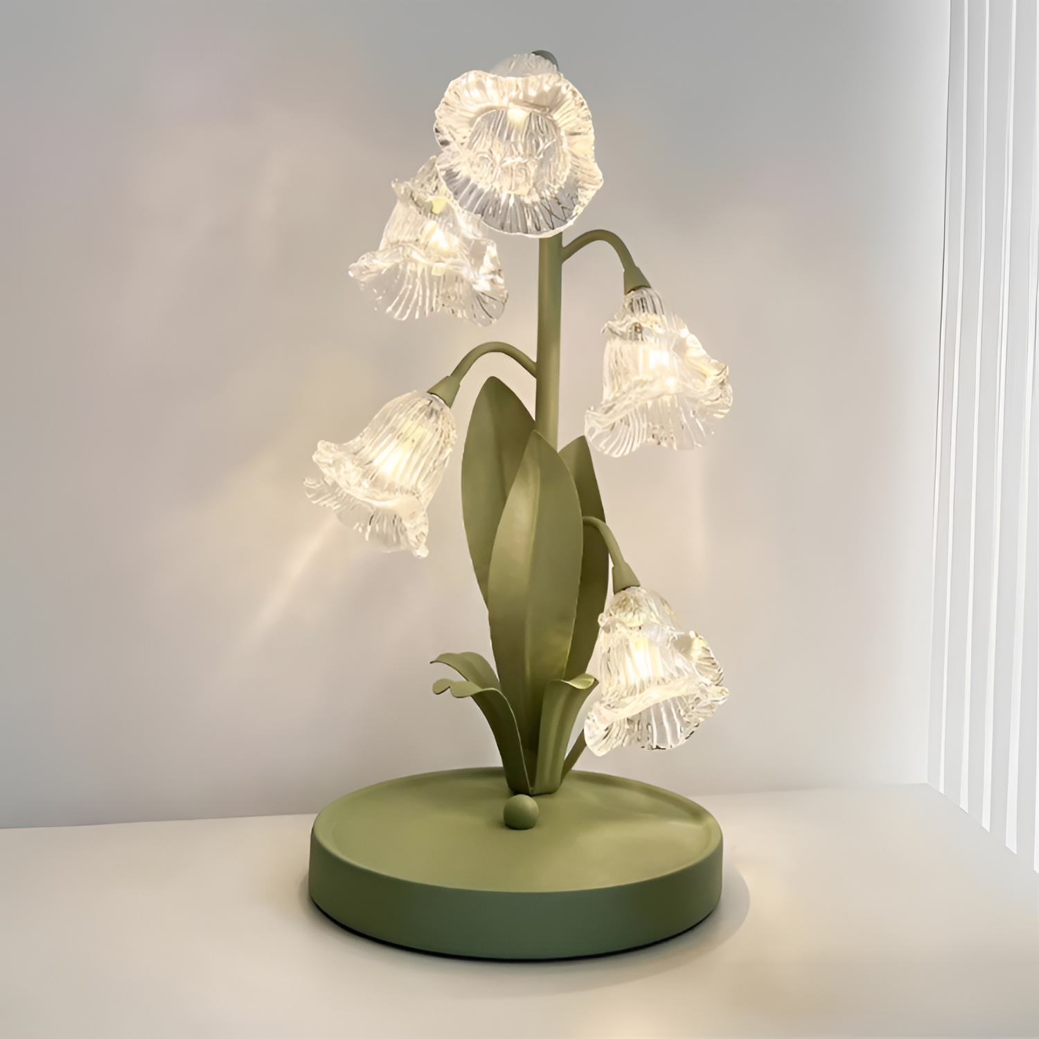 Organisk Botanisk Bordlampe - Dæmpbar