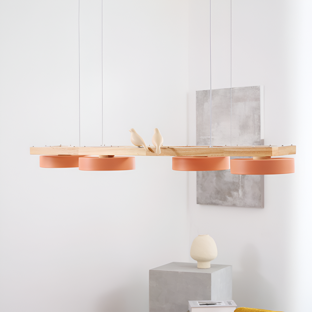 Nordisk Lineær Lysekrone - Minimalistisk
