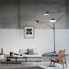 Industriel Minimalistisk Gulvlampe - Justerbar