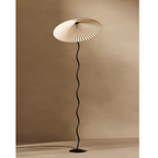 Plisseret Bølget Gulvlampe - Minimalistisk