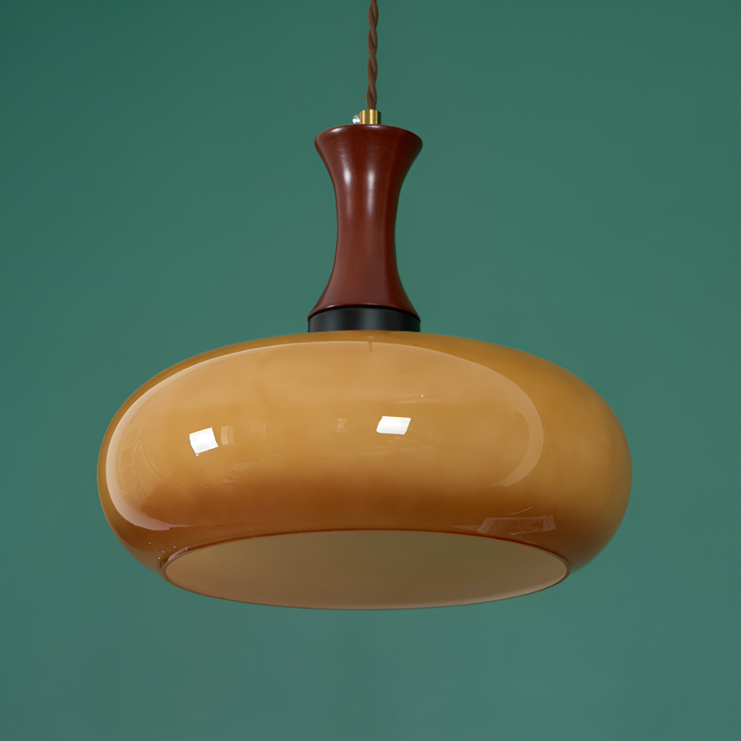 Retro Blankt Pendellampe - Dansk Vintage Stil