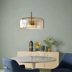 Røget Glas Pendellampe - Nordisk LED Hængelampe