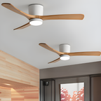 Nordisk Træ Loftsventilatorslampe - Justerbar
