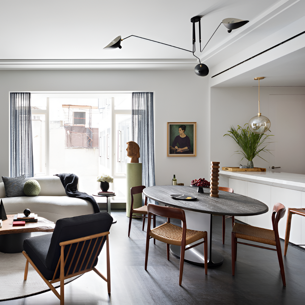 Moderne Lysekrone Med Flere Arme - Justerbar Belysning