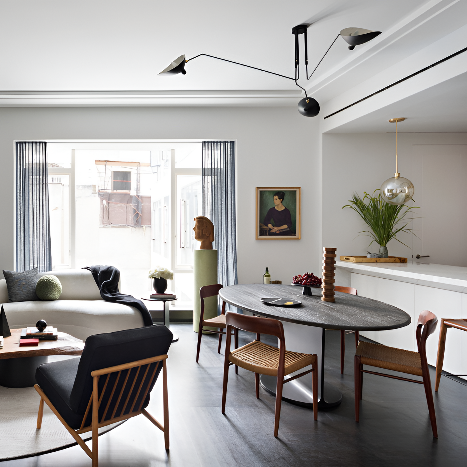 Moderne Lysekrone Med Flere Arme - Justerbar Belysning