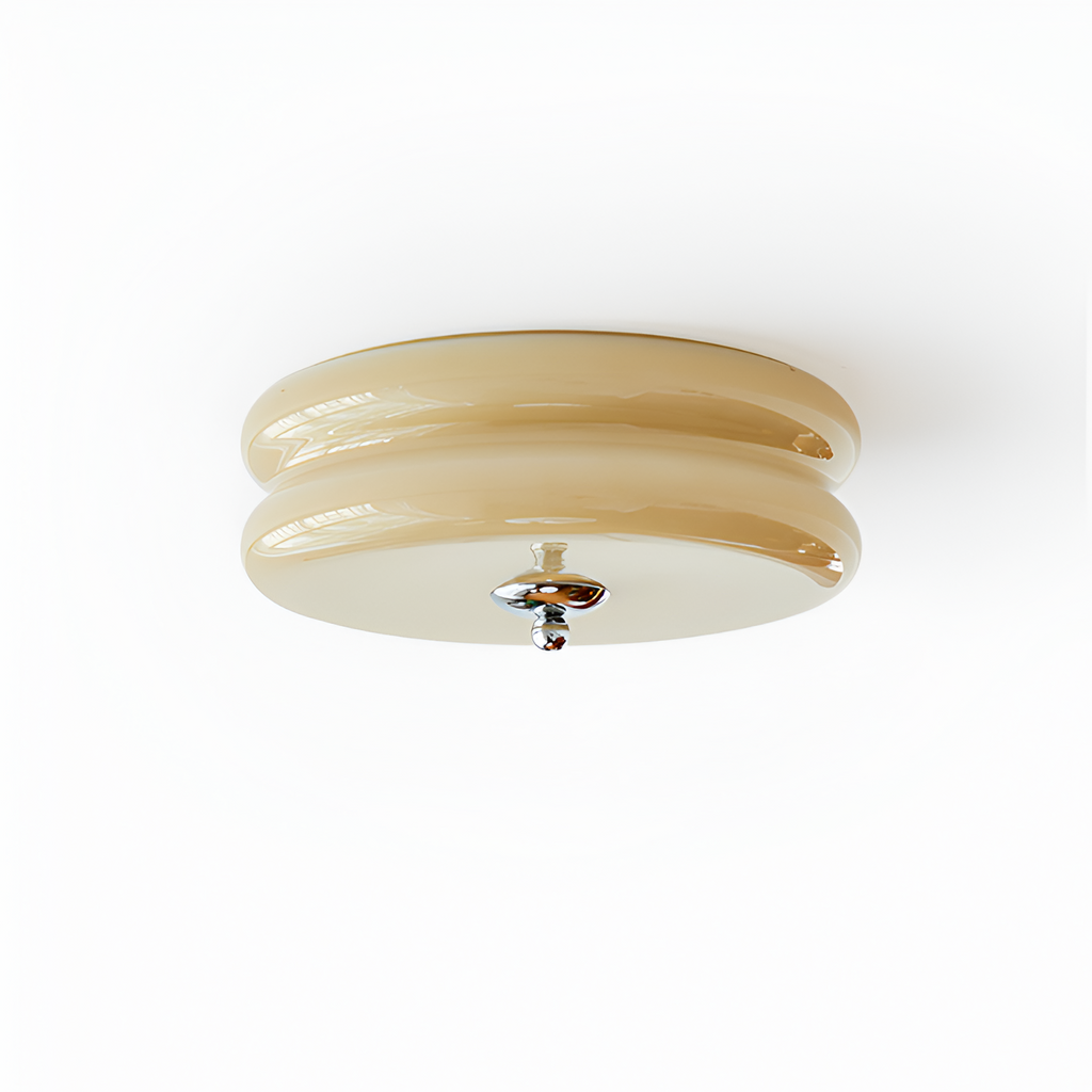 Blanke Loftlampe med Etager - Rundet