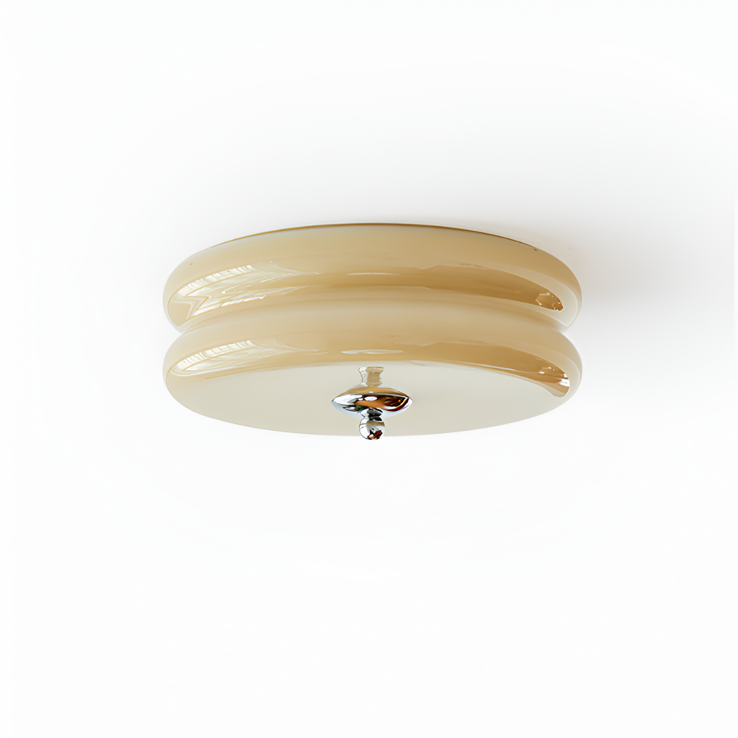 Blanke Loftlampe med Etager - Rundet