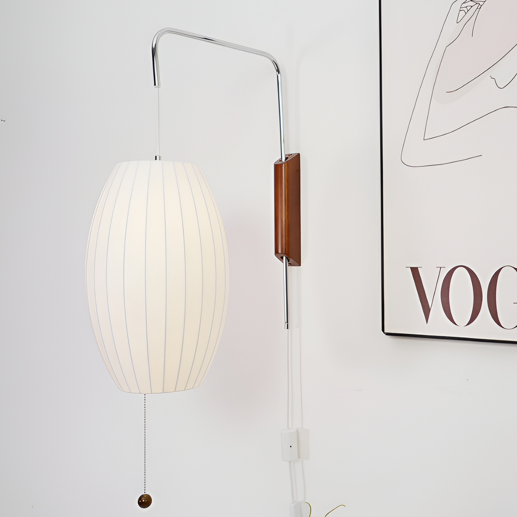 Svingarm Rillet Væglampe - Minimalistisk
