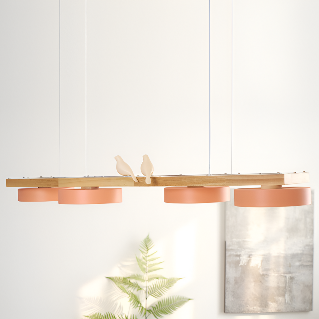 Nordisk Lineær Lysekrone - Minimalistisk