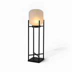 Geometrisk Industriel Solcelle Gulvlampe - Minimalistisk