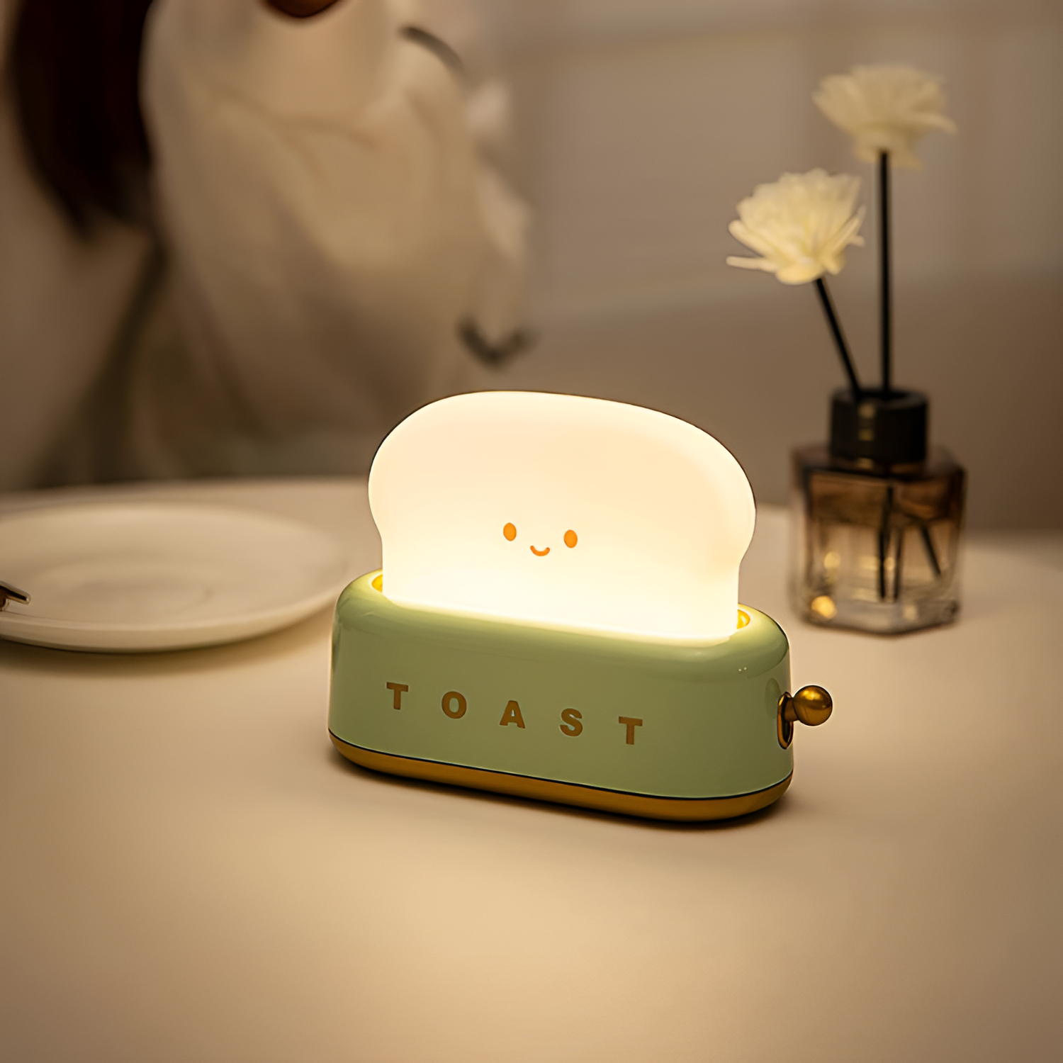 Genopladelig Minimalistisk Brødristerlampe - Dæmpbar