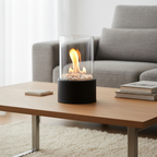 Sleekflame Bordpejs | Stilfuld Sort Metalbase