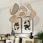 Rattan-Inspireret Pendellampe - Moderne Boho Loftsbelysning
