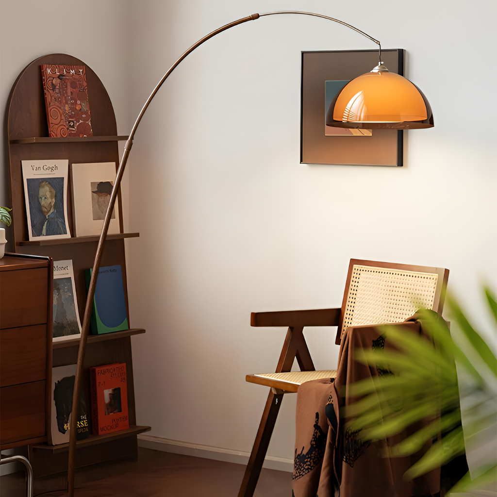 Mid-century Moderne Buegulvlampe - Justerbar