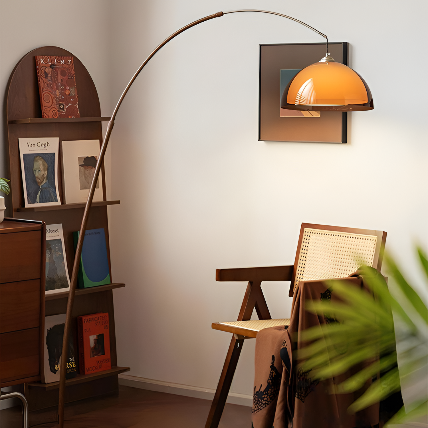 Mid-century Moderne Buegulvlampe - Justerbar