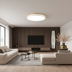 Skandinavisk Loftlampe med Træ - Moderne Hjemmebelysning