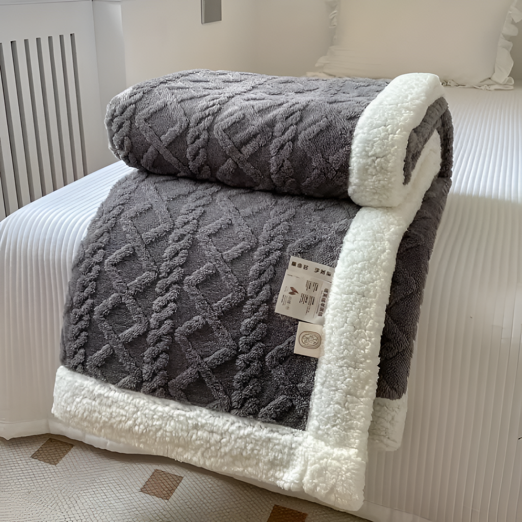 Geometrisk Tekstureret Plaid - Vendbart