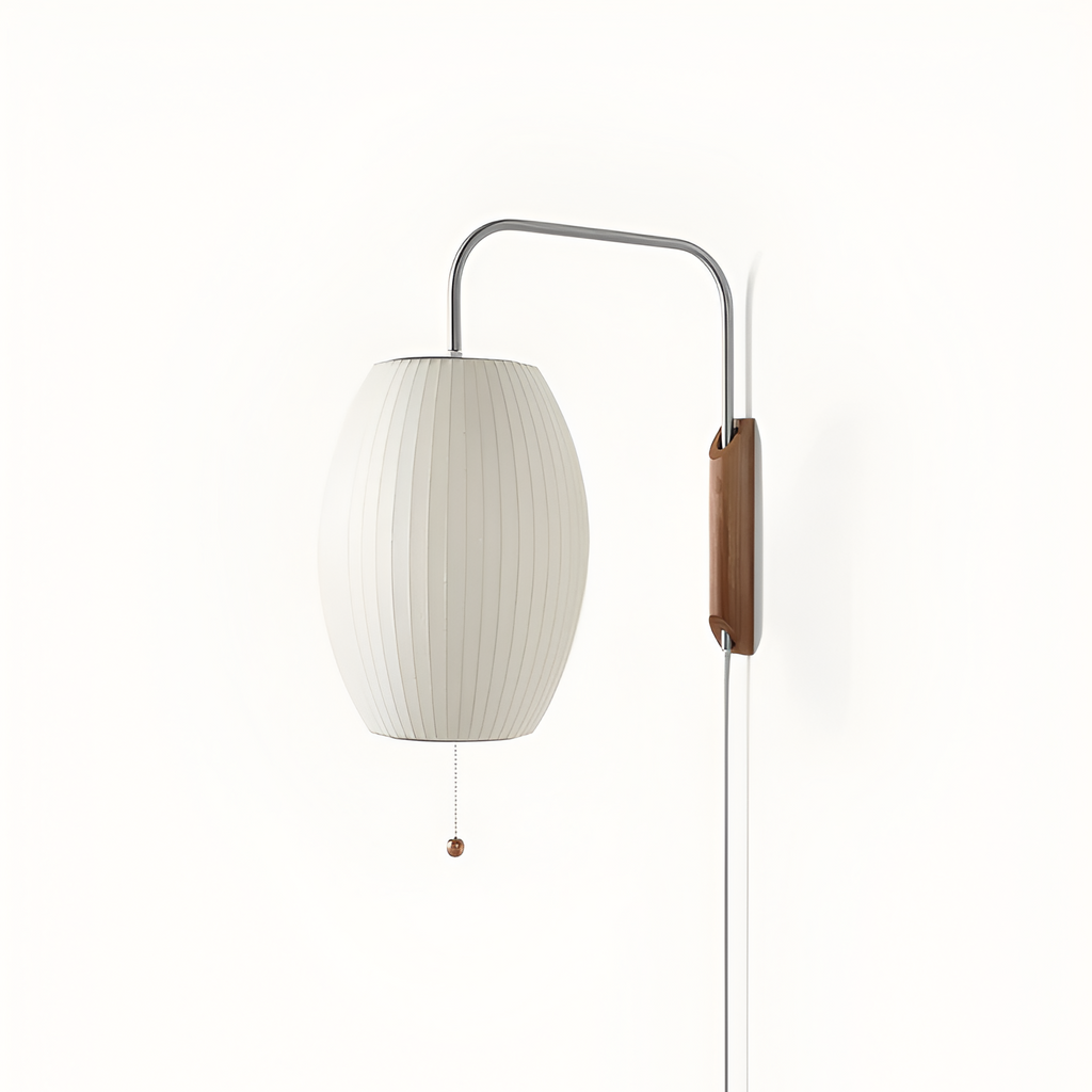 Svingarm Rillet Væglampe - Minimalistisk