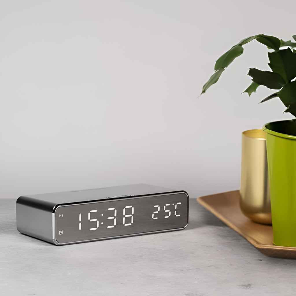 Moderne Trådløst Vækkeur - Minimalistisk