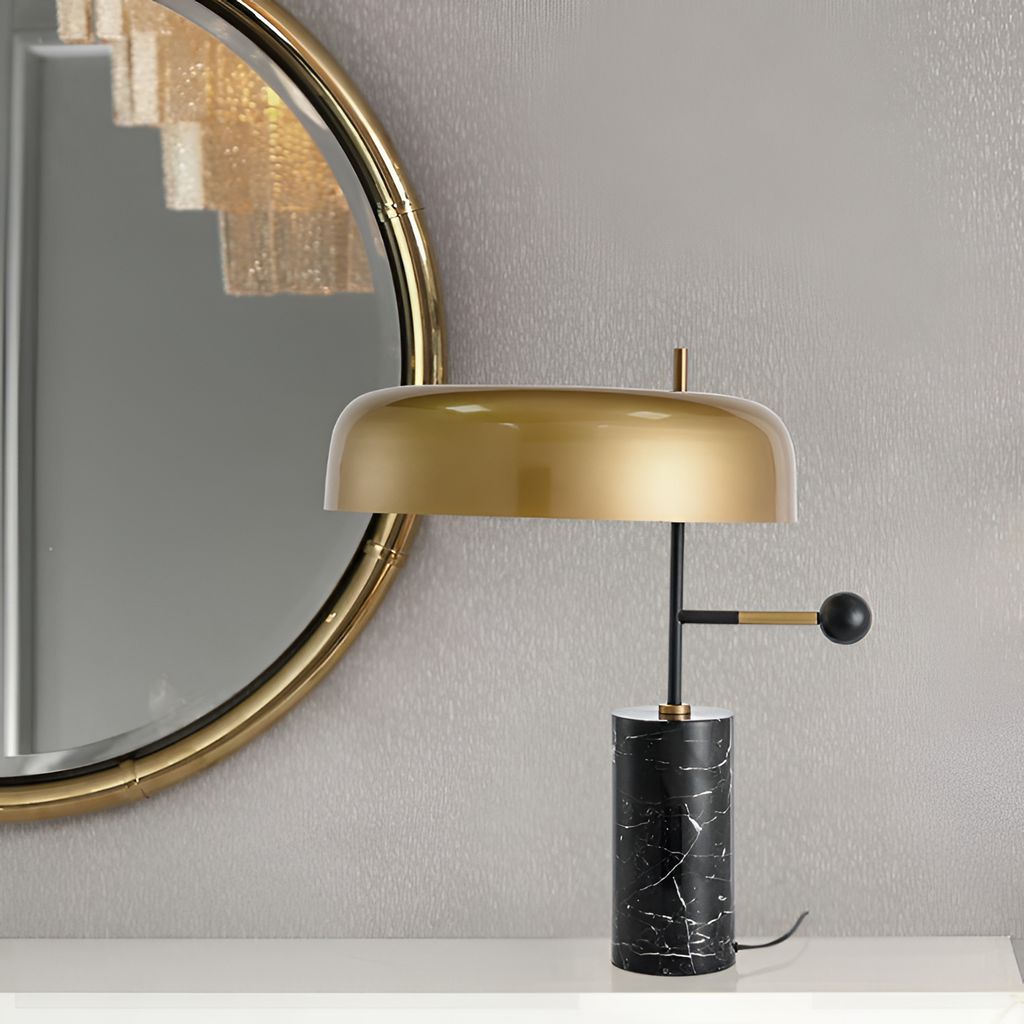 Minimalistisk Geometrisk Bordlampe - Industriel
